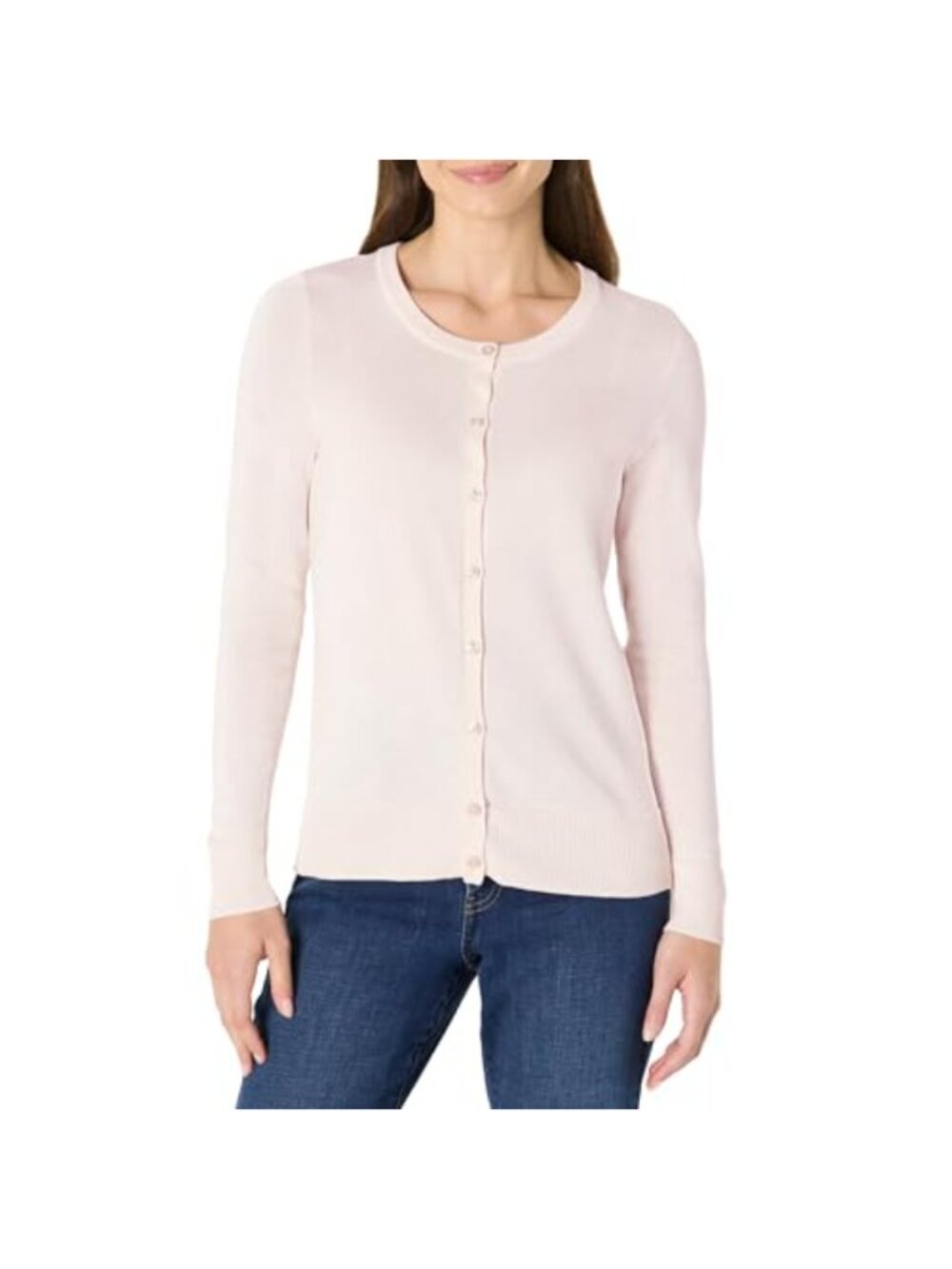 Women's Plus Size Lightweight Striped Cotton Cardigan